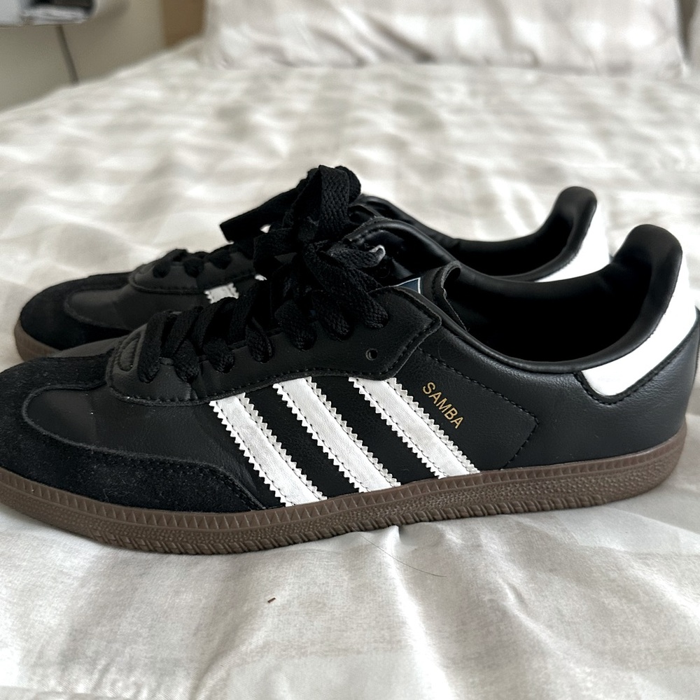 Adidas Samba Shoes - Black and White